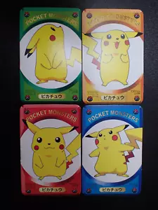 Pokemon Poker Playing Card Televikun Magazine Promo Pikachu x4 SET #4790 - Picture 1 of 18