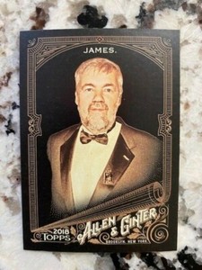 2018 TOPPS ALLEN GINTER X BASEBALL BASE CARD WRITER BILL JAMES #157
