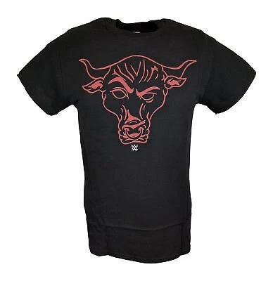 The Rock Red Brahma Bull Line Drawing WWE Mens T-shirt Cover