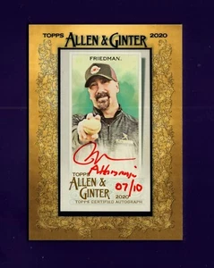 2020 Topps Allen & Ginter Framed Red Ink Auto #MA-PN Rob Friedman 07/10 RC - Picture 1 of 1