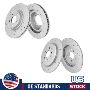 Front & Rear Brake Rotors Set of 4 for 2011 2012 - 2014 Ford Edge Lincoln MKX - Bild 1 von 5