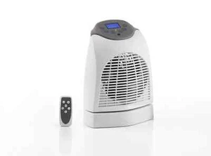 Daewoo 2000W Fan Heater with LCD & Remote Control White Oscillating - Picture 1 of 4