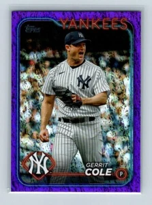 2024 Topps Serie 1 - Gerrit Cole #100 Lámina púrpura 678/799 - Imagen 1 de 2
