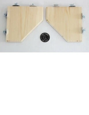 Paquete de 2 jaulas de estante de esquina para conejillo de indias mascotas pequeñas Foto 1 de 2