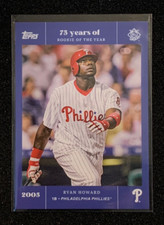 2022 Topps Rookie of the Year 75th Anniversary #36 | RYAN HOWARD | SAPPHIRE 4/25