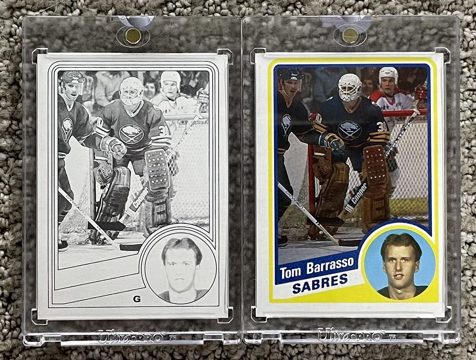 85 Topps Vault 1984 Tom Barrasso 1/1 color a prueba de separación novato radiocontrol PSA BGS Foto 1 de 4