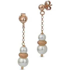 orecchini donna boccadamo OR782RS pendenti con perle bianche swarovski - Picture 1 of 2