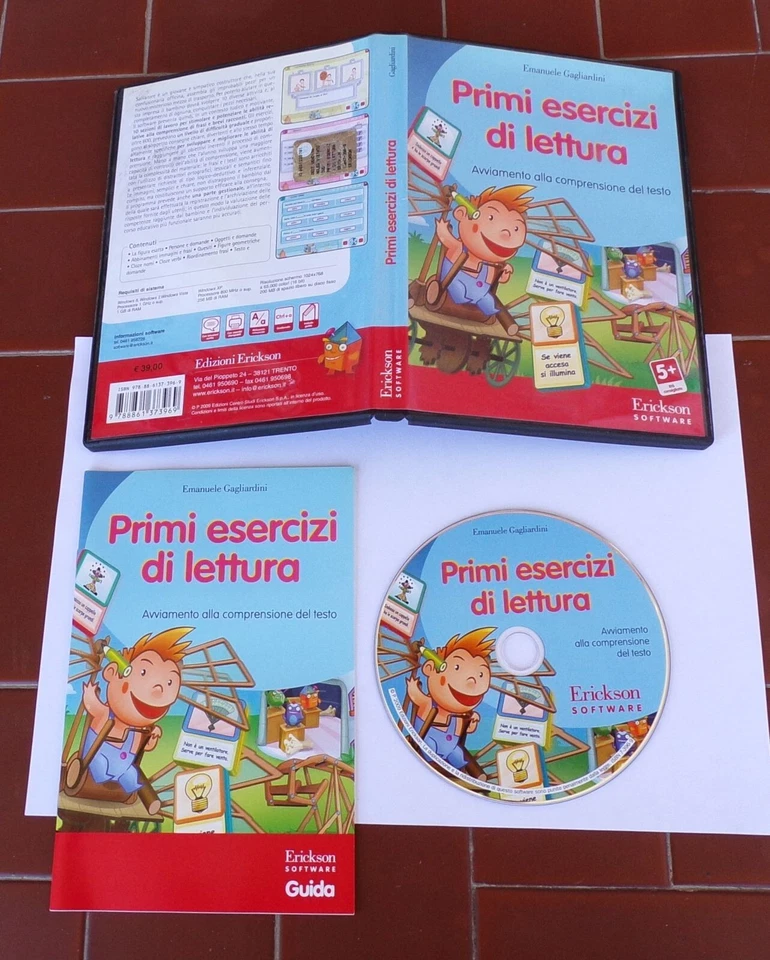 Pc Cd Rom PRIMI ESERCIZI DI LETTURA Emanuele Gagliardini - Erickson 2009 - Immagine 1 di 1