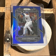 2023 Panini Prizm Baseball #86 Juan Gonzalez Blue /149 Rangers