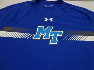 Under Armour MTSU l Middle Tennessee Blau Heat Gear T-Shirt XL Lose FEHLER - Bild 1 von 8