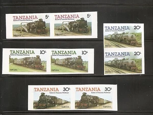 Tanzania 1985 Locomotive Series,   Imperforated Proof . Pairs . MNH - Picture 1 of 1