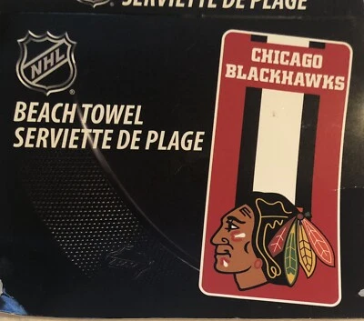 NHL~Oficialmente Licenciado~Chicago Blackhawks~2016~30" X 60"~Toalha de Praia~Envio Rápido. - Imagem 1 de 4