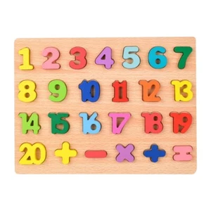 Wooden Alphabet Puzzle Toys ABC Letter and Number Puzzle for Toddlers 18+1497 - Picture 1 of 17