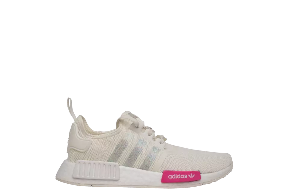 Size 7 (GS) - adidas NMD R1 Low White Screaming Pink