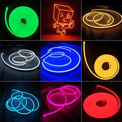 DC12VLed reines Silikonlichtstreifen Wasserfest Streifen Weich Rohr Boot Zeichen - Bild 1 von 4