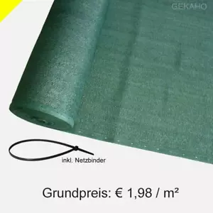Sichtschutz Windschutz Zaunblende Sichtschutznetz Tennisblende Jägerzaun Zaun - Bild 1 von 4