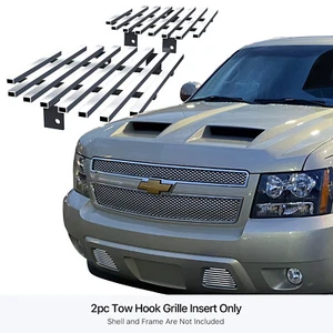 Se adapta a la parrilla de billetes Chevy Tahoe/Suburban 2007-2014 gancho de remolque inoxidable cromado - Imagen 1 de 7