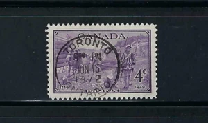 Canada #283, 4c Founding of Halifax -- Toronto, Ontario - SON CDS Town Cancel - Picture 1 of 1
