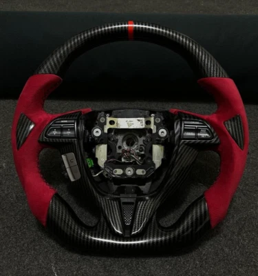 Volante inferior plano fibra carbono Honda Accord 08-12 Odyssey 07-11 Foto 1 de 4