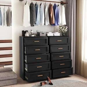 Elegro 47" Metal 5-Drawers Storage Cabinet Dresser Furniture For Bedroom,Home - Picture 1 of 9