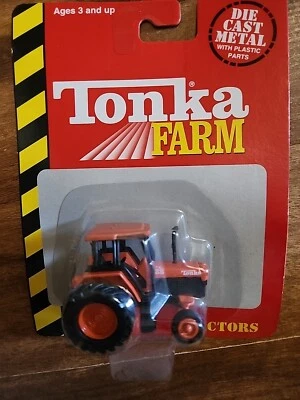 Tractor naranja Maisto Tonka Farm Collection 1999 #88 fundido a presión, sin usar, en caja sellada nuevo  Foto 1 de 2