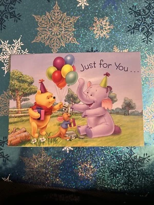 Tarjeta de felicitación de feliz cumpleaños Disney Winnie The Pooh Foto 1 de 4