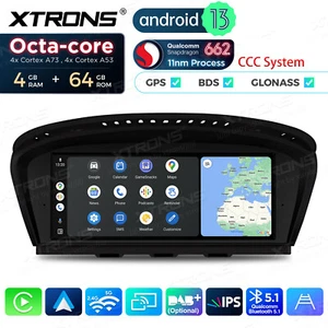 8.8" Octa Core Android 13 Retrofit Car GPS Stereo BT For BMW E60 E64 E91 E93 CCC - Picture 1 of 17