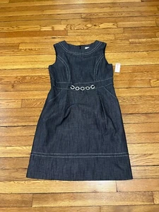 Dressbarn Women's Sheath Dress Size 10 Sleeveless Black Midi NWT $39.99 - Picture 1 of 5