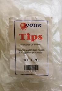 NOUR 100 FEMALE Disposable Mouth Tips for Hookah Hose Individually Wrapped - Picture 1 of 3