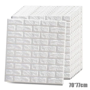 10-50 STK 3D Tapete Wandpaneele Selbstklebend Ziegel Wasserfest Wandaufkleber DE - Bild 1 von 13