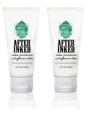 After Inked Tattoo Natural After Care Cream Lotion Balm Tattoos VEGAN