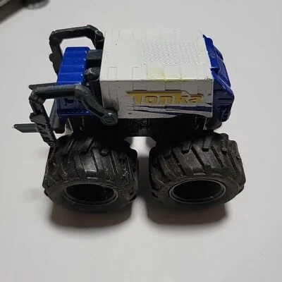 TONKA DIECAST MONSTER GARBAGE TRUCK Blue/White #06447 - Image 1 of 4