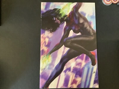 Spider-Woman#5 Artgerm 1:500 Virgin Variant Cvr.! Black Costume! 2020 VF/NM! - Image 1 of 4
