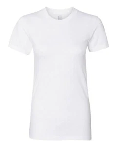NEW American Apparel Women's Jersey Short Sleeve T-Shirt Tunic Dress L White - Picture 1 of 3