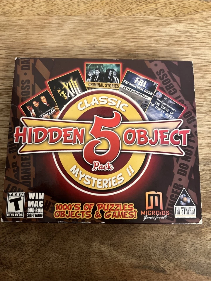 Classic Mysteries ll Hidden Object 5pk Video Game Pc Cd-ROM T-Teen Factory Seaed - Image 1 of 3