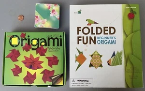 Lot of Origami Papers & Sets: Small, Medium & Large Papers + Instructions - Picture 1 of 6