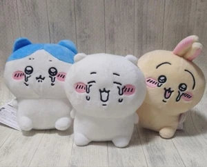 Chiikawa SET 3 cried plush Chikawa Hachiware Rabbit Usagi Crying Doll 15cm Furyu - Picture 1 of 6