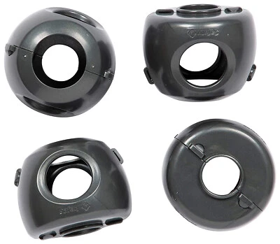 Safety 1st 4 Pack Charcoal Parent Grip Door Knob Covers Keeps Kids Out - 806513 - Image 1 of 3