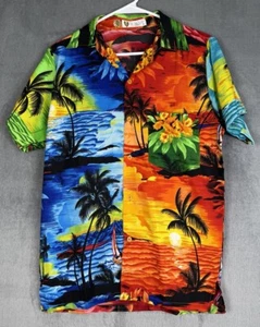 Hawaiian Shirt Men's Size Small Colorful Tropical Aloha Casual Travel - Picture 1 of 13
