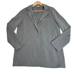 ATHLETA Eastbound Green/Gray, Stretch Open Front Lyocell Blazer, Women's Size 6 - Picture 1 of 13