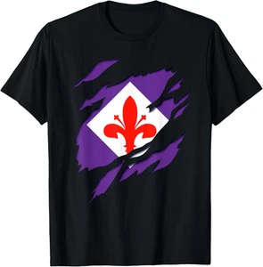 Bandiera Fiorentina Puglia Italia Effetto 3D Tridimensionale Maglietta - Foto 1 di 12