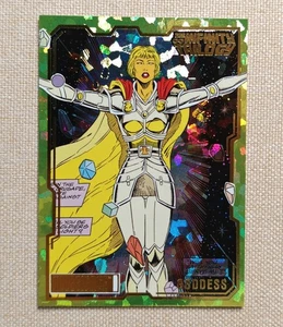 2024 Allegiance Marvel The Infinity Trilogy Yellow Crackle #87 GODDESS 090/149 - Picture 1 of 2