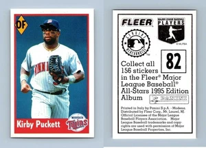 Kirby Puckett #82 Fleer Major League Baseball All-Stars 1995 Panini Sticker - Picture 1 of 1