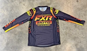 FXR Motocross Jersey Revo Size YL Orange Red MX ATV Dirtbike Gear Youth Large L - Picture 1 of 24
