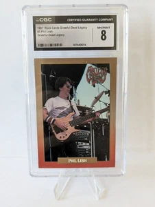 PHIL LESH Grateful Dead Legacy 3 Brockum Rockcards 1991 Trading Card GRADED 8 - Picture 1 of 2