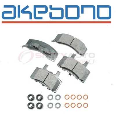 Akebono Pro-ACT Front Disc Brake Pad Set for 1995-1999 GMC K1500 Suburban bx Foto 1 de 4