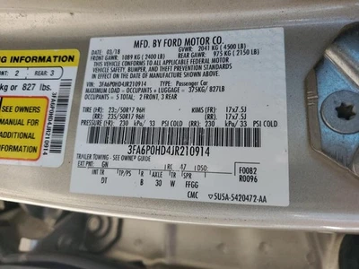 Conjunto de filtro de aire usado se adapta a: Ford Fusion 2018 1,5 grado A Foto 1 de 4