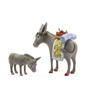 Nativity Mother & Baby Donkey Figures by Patience Brewster - Picture 1 of 1