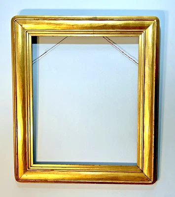 Marco de fotos vintage de madera y hojas de oro de 24 x 28" pesado Foto 1 de 4