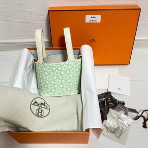 Hermes Picotin Lock Micro Lucky Daisy Chai 2022 Swift Kalbsleder Handtasche NEU - Bild 1 von 9